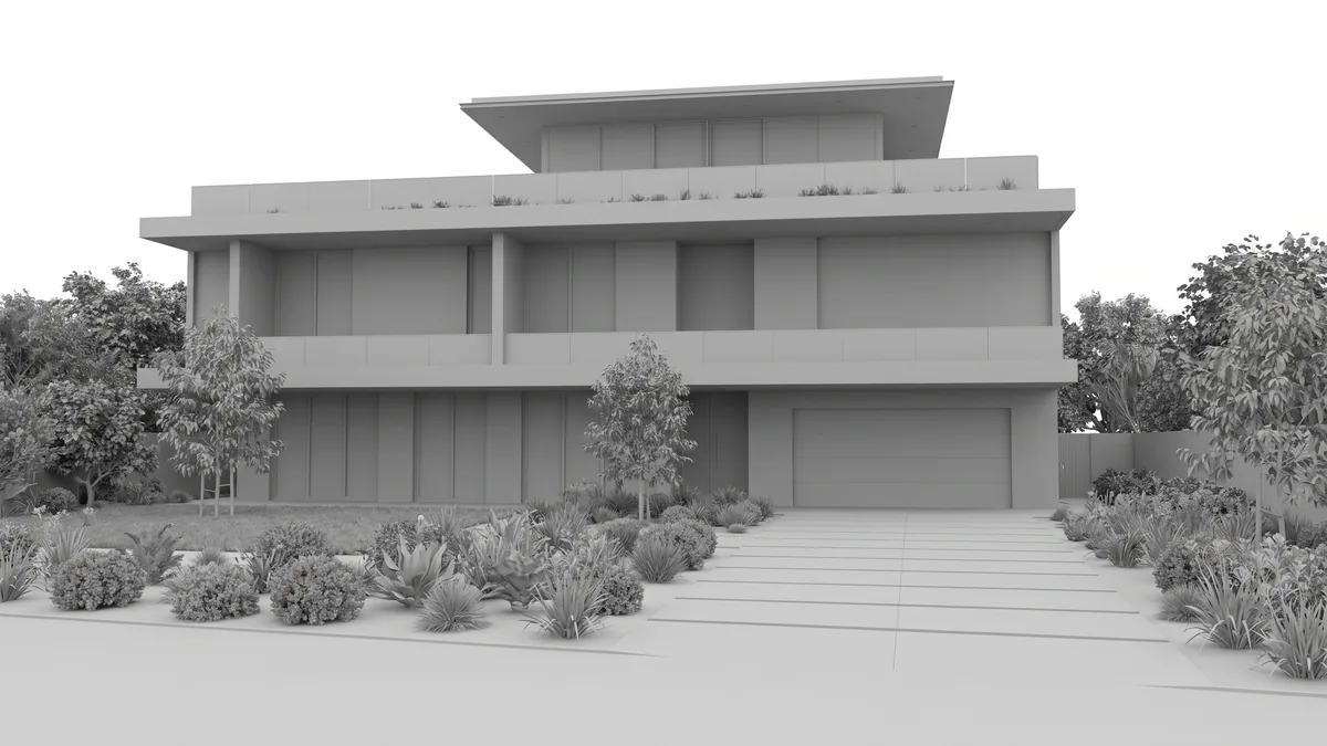 118 Sandstone Way — clay render proof
