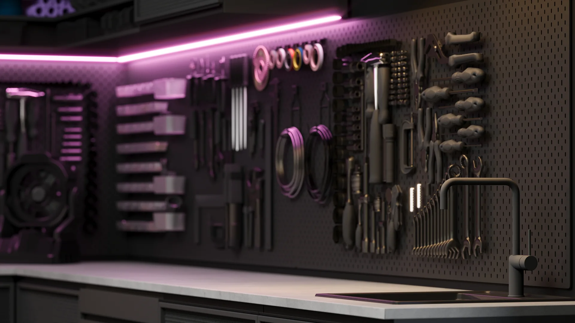 Toolwall · neon detail